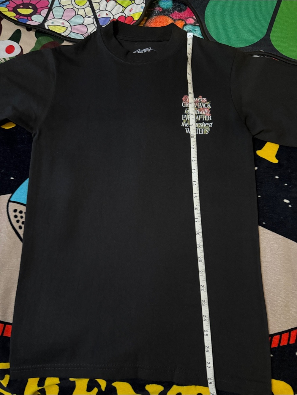GROWTH EVENTUALLY BLACK TEE NWOT - Picture 9 of 14